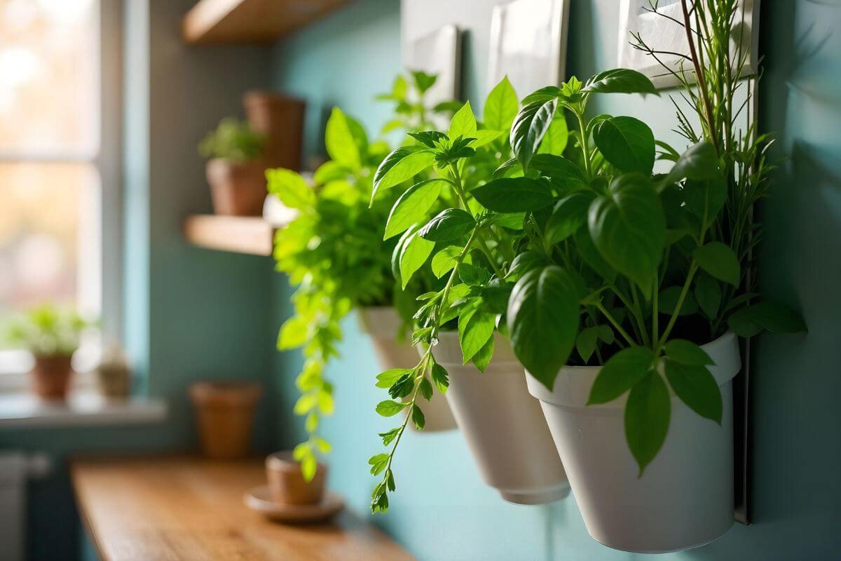 Ervas Essenciais para Cultivar em Hortas Verticais na Cozinha